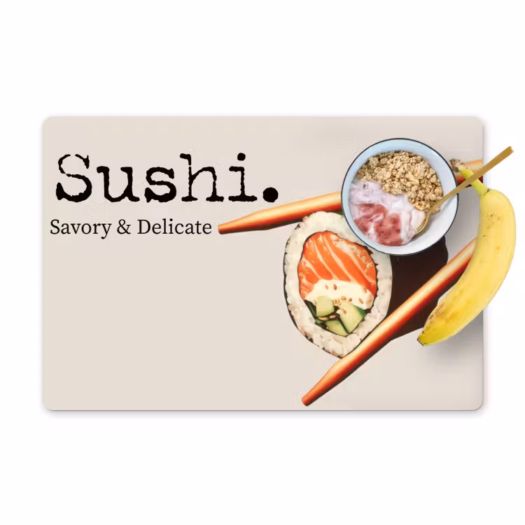 Tischset - Sushi - Lachs - Reis - Japanisch — 1