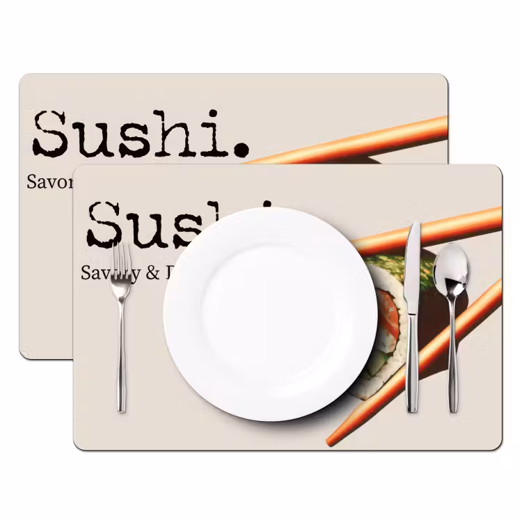 Tischset - Sushi - Lachs - Reis - Japanisch — 2