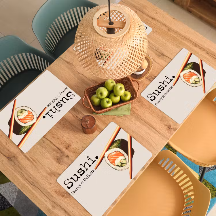 Tischset - Sushi - Lachs - Reis - Japanisch — 3
