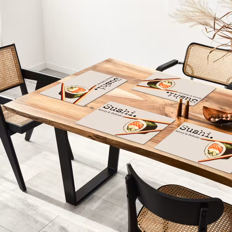 Tischset - Sushi - Lachs - Reis - Japanisch — 4