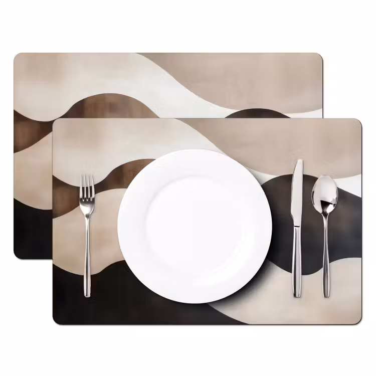 Tischset - Wellen - Abstrakt - Beige — 2