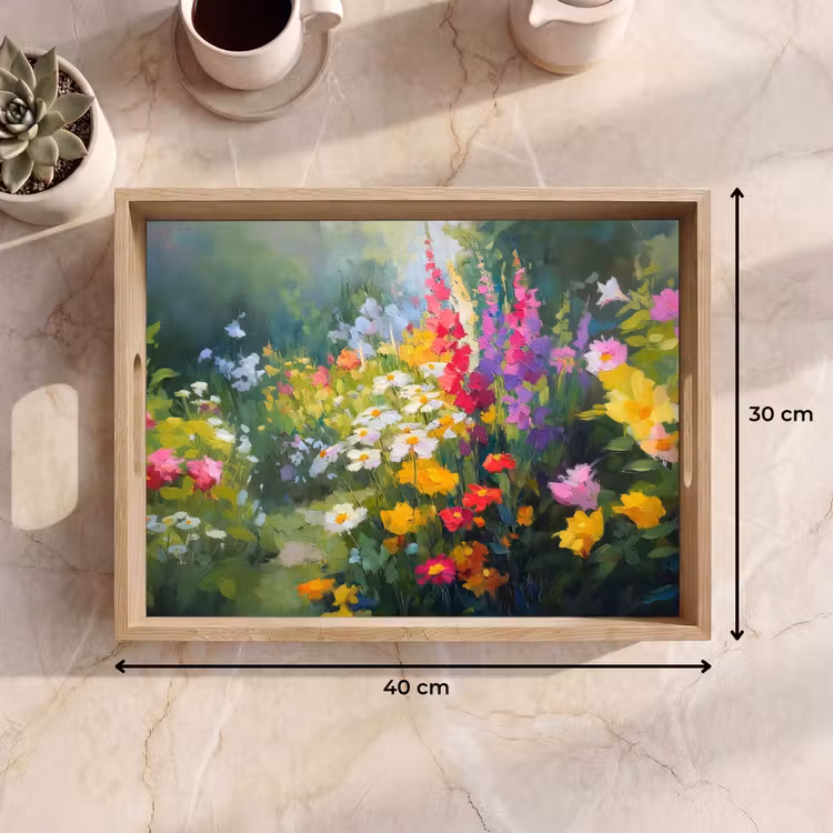 Tablett - Sommergarten - Atmosphärisch - Blumen — 7