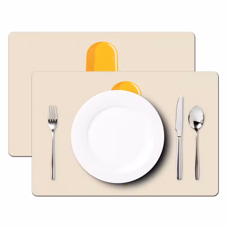 Tischset - Eis am Stiel - Orange - Wasser - 6 Stück — 2