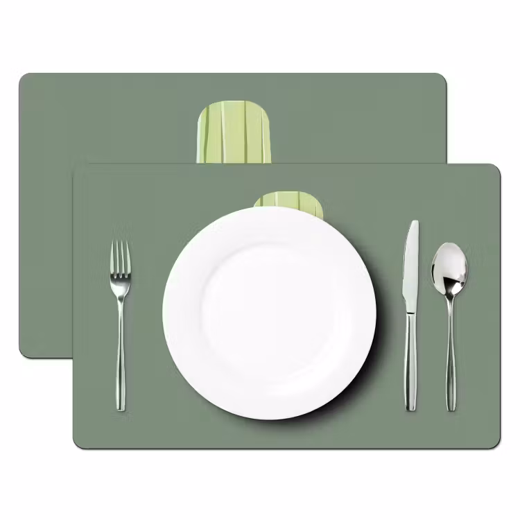 Tischset - Grün - Wassereis - Stock - Illustration - 6 Stück — 2