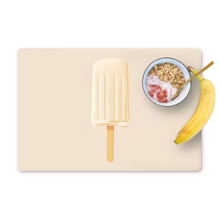 Tischset - Minimalist - Wassereis - Stick - Beige - 6 Stück — 1