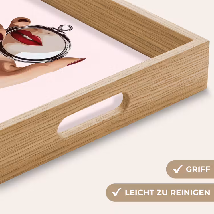 Tablett - Spiegel - Rote Lippen — 8