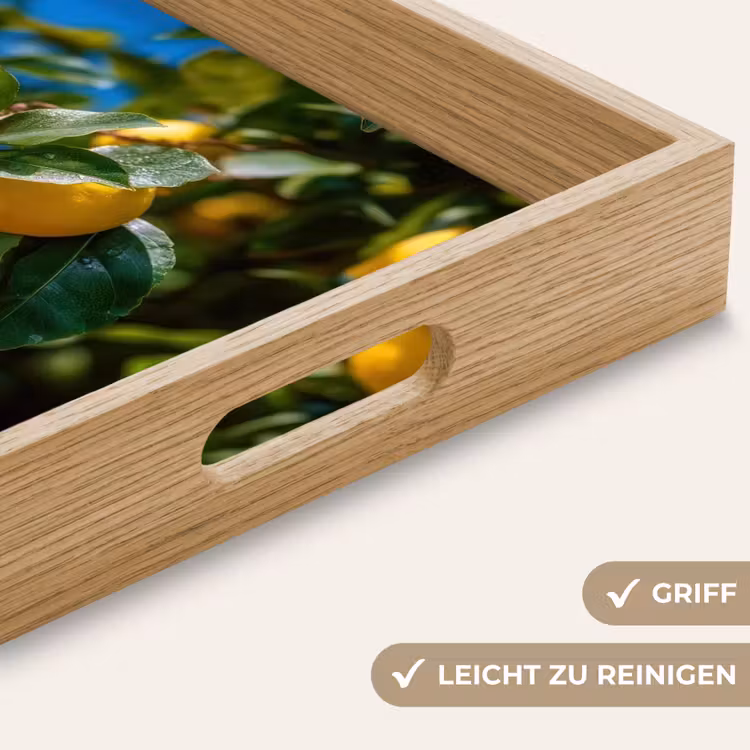 Tablett - Zitronen - Blätter - Blauer Himmel — 8
