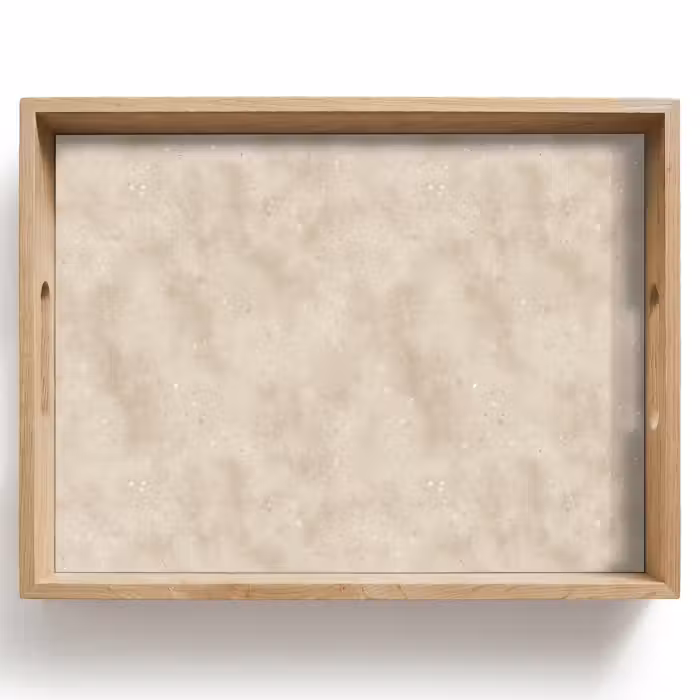 Tablett - Textur - Sprenkeln - Beige