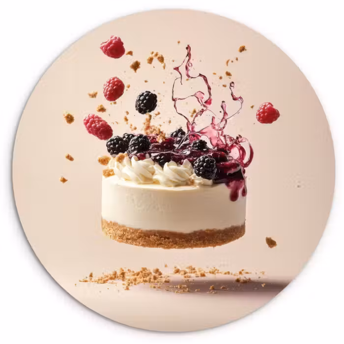 Runde Bilder - Käsekuchen - Essen - Rosa - Torte